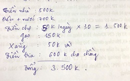 Chi tiêu tiết kiệm với 3,5 triệu/tháng cho 3 người, vợ trẻ bị chất vấn vì ăn uống kham khổ và 1 khoản bất hợp lý