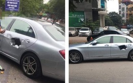 Xe chở bình oxi đâm thủng Mercedes trên phố Hà Nội, hình ảnh hiện trường khiến tất cả kinh hãi