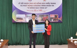 Đại diện tập đoàn MED GROUP trao 1,5 tỷ đồng tới Hội Chữ thập đỏ Việt Nam