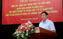 Thanh tra y tế không chỉ chú trọng vào việc phát hiện hành vi vi phạm mà cần phòng ngừa vi phạm như phòng bệnh