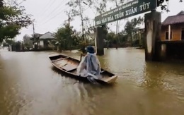 Thừa Thiên - Huế: Nước các sông đang lên, học sinh vùng thấp trũng nghỉ học từ chiều nay