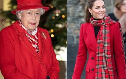 Cùng diện đồ đỏ xuất hiện trước công chúng, Nữ hoàng Anh và Công nương Kate ghi điểm mạnh bởi thần thái sang trọng, quyền lực
