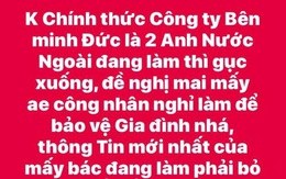 Hải Dương: Truy tìm người tung tin sai sự thật về 2 công nhân nước ngoài nằm gục trong lúc làm việc