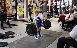 11 tuổi nâng tạ hơn 100 kg