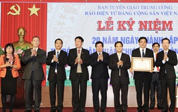Báo điện tử Đảng Cộng sản Việt Nam kỷ niệm 20 năm thành lập và đón nhận Huân chương Lao động hạng nhì