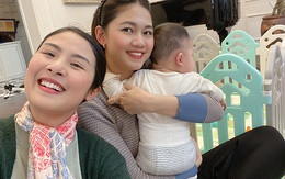 Á hậu Thanh Tú ôm con đi hội ngộ đội mỹ nhân Hoa hậu Việt Nam