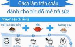 Cách làm trân châu đường đen cho tín đồ mê trà sữa