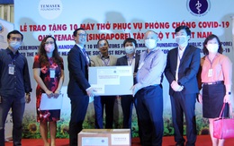 Việt Nam nhận 10 máy thở viện trợ từ Singapore phục vụ phòng, chống dịch bệnh COVID-19