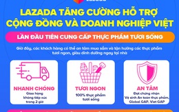 Lazada Việt Nam tiên phong triển khai cung cấp thực phẩm tươi sống, đáp ứng tối đa nhu cầu người dùng