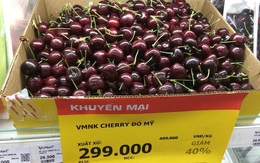 Cherry nhập khẩu rẻ chưa từng thấy, chỉ 299.000 đồng/kg bán đầy siêu thị