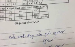 Lịm tim trước những lời nhận xét "có cánh" của thầy trong sổ liên lạc, nhưng cư dân mạng lại phát hiện ra một chi tiết "lạ"