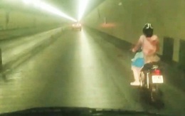Xác minh danh tính nữ tài xế xe máy vượt biển cấm xuyên hầm Hải Vân