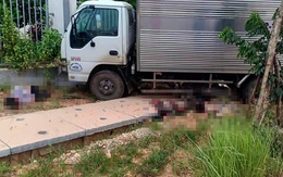Hai người đi xe máy chết tại chỗ sau va chạm với xe tải ở Vĩnh Phúc