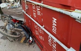 Xe container mất lái, rơi thùng đè chết một phụ nữ ở Bình Dương