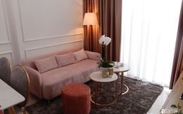 Căn hộ 65m² dành trọn lời khen "tâm đắc" của chủ nhà khi nhận công trình nhờ chọn gam hồng cùng phong cách tân cổ điển ở Sài Gòn