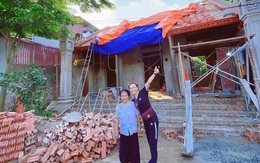 Diễn viên Bảo Thanh khoe nhà xây tặng bà ngoại sắp hoàn thành