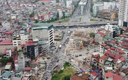 Hà Nội: Mục sở thị đường trên cao đoạn Ngã Tư Vọng - Cầu Vĩnh Tuy dần hình thành
