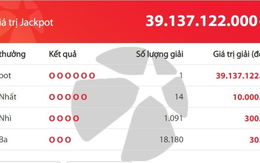 Một người trúng Vietlott gần 40 tỷ đồng