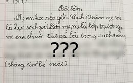 Học trò lớp 1 tả mẹ siêu lầy, đọc câu cuối ai cũng giật mình: Còn bé mà biết tính xa quá!