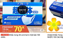 5,5 triệu đồng một hộp khẩu trang Nhật