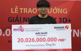 Nam sinh viên không che mặt đi nhận giải Vietlott 20 tỷ: Ngày nào cũng mua vài vé đến vài chục vé