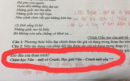 Thêm 1 câu cực chất vào đề kiểm tra, cô giáo khiến học trò đua nhau đi học Văn