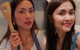Vào bếp mà không đầu bù tóc rối, Tăng Thanh Hà tỏa sáng nhờ làn da căng mịn miễn chê