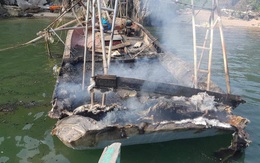 Quảng Ninh: Cháy tàu, 3 anh em ruột bị bỏng nặng