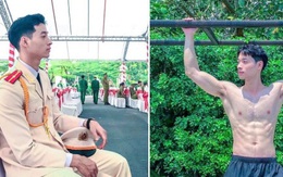 Chàng trai tốt nghiệp loại giỏi Học viện Cảnh sát Nhân dân, sở hữu 'body 6 múi' đốt mắt