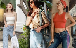 Học sao Việt cách phối đồ với quần jeans siêu mát mẻ, nàng khỏi lo bức bối trong ngày hè