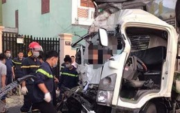 Xe tải đâm đuôi xe khách, 2 người tử vong