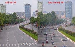 Hình ảnh đường phố Hà Nội cực kỳ khác biệt giữa thời điểm thực hiện Chỉ thị 16 và sau khi được nới lỏng