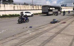 Thương tâm: Người phụ nữ bị xe tải cuốn vào gầm