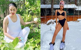 Hoa hậu Phạm Hương ở Mỹ sướng đủ thứ đến cân nặng cũng không lo tăng vì "bí quyết" hiếm ai có
