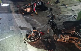 Hai xe máy tông nhau làm 2 người chết, 3 trọng thương