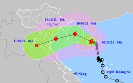 Bão số 7 đổi hướng, sắp vào Vịnh Bắc Bộ