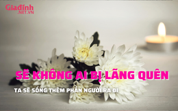 Sẽ không ai bị lãng quên, ta sẽ sống thêm phần người ra đi