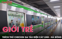 Giới trẻ nô nức check in các ga tàu điện trên cao khi đêm xuống