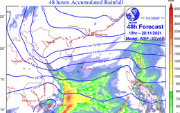Dự báo thời tiết ngày 27/11: Miền Bắc có nơi 13 độ, miền Trung mưa xối xả