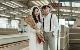 30 phút chụp ảnh cưới ở ga tàu Cát Linh - Hà Đông