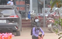 Người đàn ông bán hàng rong bất lực đứng nhìn những chú lợn hơi bị xế hộp đè bẹp, hành động của tài xế gây tranh cãi
