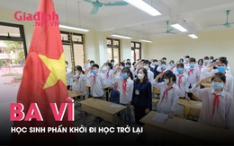 Hà Nội: Học sinh huyện Ba Vì phấn khởi đi học trở lại sau 6 tháng tạm dừng đến trường do dịch COVID-19