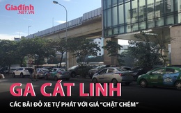 Xuất hiện các bãi gửi xe tự phát tại ga Cát Linh