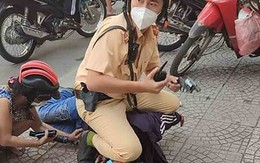 CSGT khống chế kẻ dùng dao đâm hai 2 phụ nữ bị thương trên phố