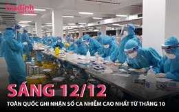 Tình hình COVID-19 trên toàn quốc sáng ngày 12/12