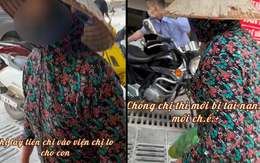 Chồng chết, con nằm viện, người phụ nữ van xin khách mua cam để có tiền lo viện phí
