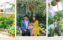 Bà mẹ trẻ mua ngay căn hộ áp mái để trồng cả vườn hồng trên sân thượng rộng 33m²