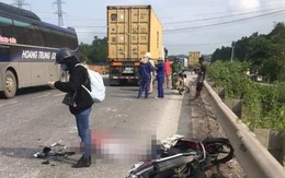 Chạy xe máy về quê nghỉ lễ, nữ sinh viên bị container tông chết thảm