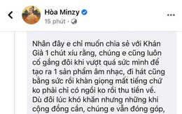 Hòa Minzy nhận được nhiều lời khen khi nêu quan điểm về chuyện 'khán giả nuôi nghệ sĩ'