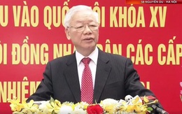 Tổng Bí thư Nguyễn Phú Trọng vui mừng, phấn khởi và xúc động khi thực hiện xong quyền và nghĩa vụ của công dân